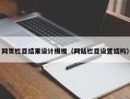 襄阳网页栏目结果设计模板（网站栏目设置结构）